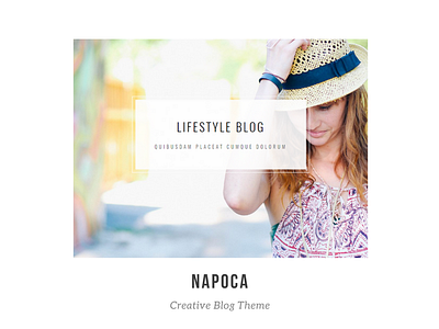 Napoca - Creative Blog blog bootstrap creative html lifestyle magazine theme