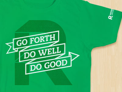 Convocation Shirt banner caecilia green higher ed roosevelt shirt university wear