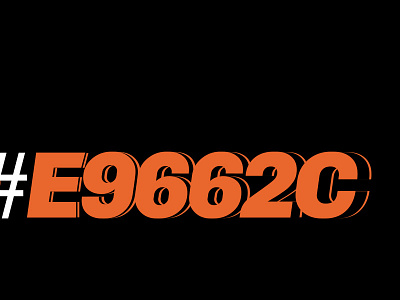 Evermark Orange 1 black background block font color evermark font hashtag hex high contrast orange racing vintage