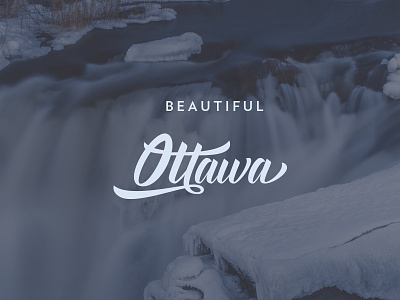 Beautiful Ottawa brush cursive logo ottawa script typography