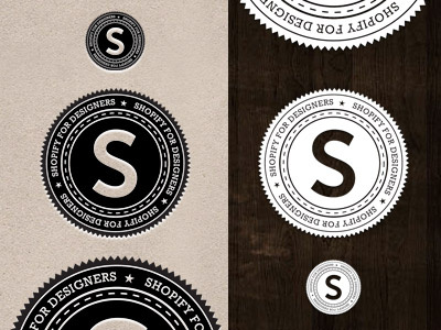 Shopify for designers emblem seal stamp