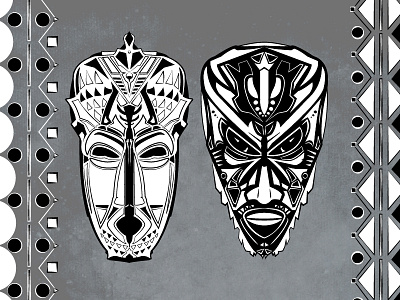 My Identity adobe illustrator africa identity illustrator mask masks