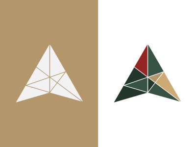 LH Paragon Identity arrow branding colors coorporate identity logo minimalist triangle