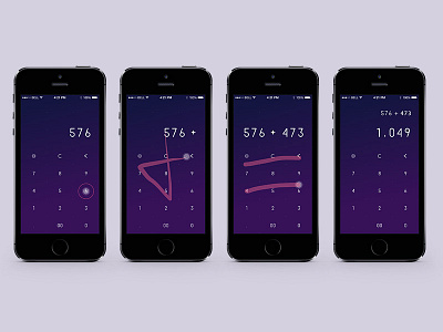 Calculator UI UX calculator dailui minimal swipe ui ux