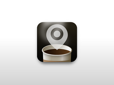 Coffee shop locator app cafe coffee dailyui icon locator
