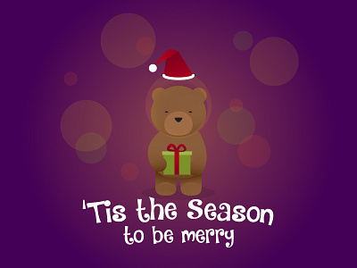 Merry Christmas bear christmas dribbble santa