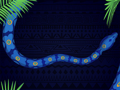 Glow Snake dark glow night rainforest snake