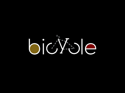 Bicycle bicycle custom font design graphicdesign illustration logo