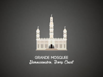 Yamoussoukro Grande Mosquee illustration