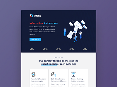 iation Home / Landing Page app branding design home page home page ui landing page landing page ui logo ui uidesign webdesign website website design websites