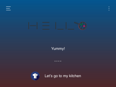 My Kitchen App | Home page adobe xd app first shot gradient hello kitchen prototype ui yummy