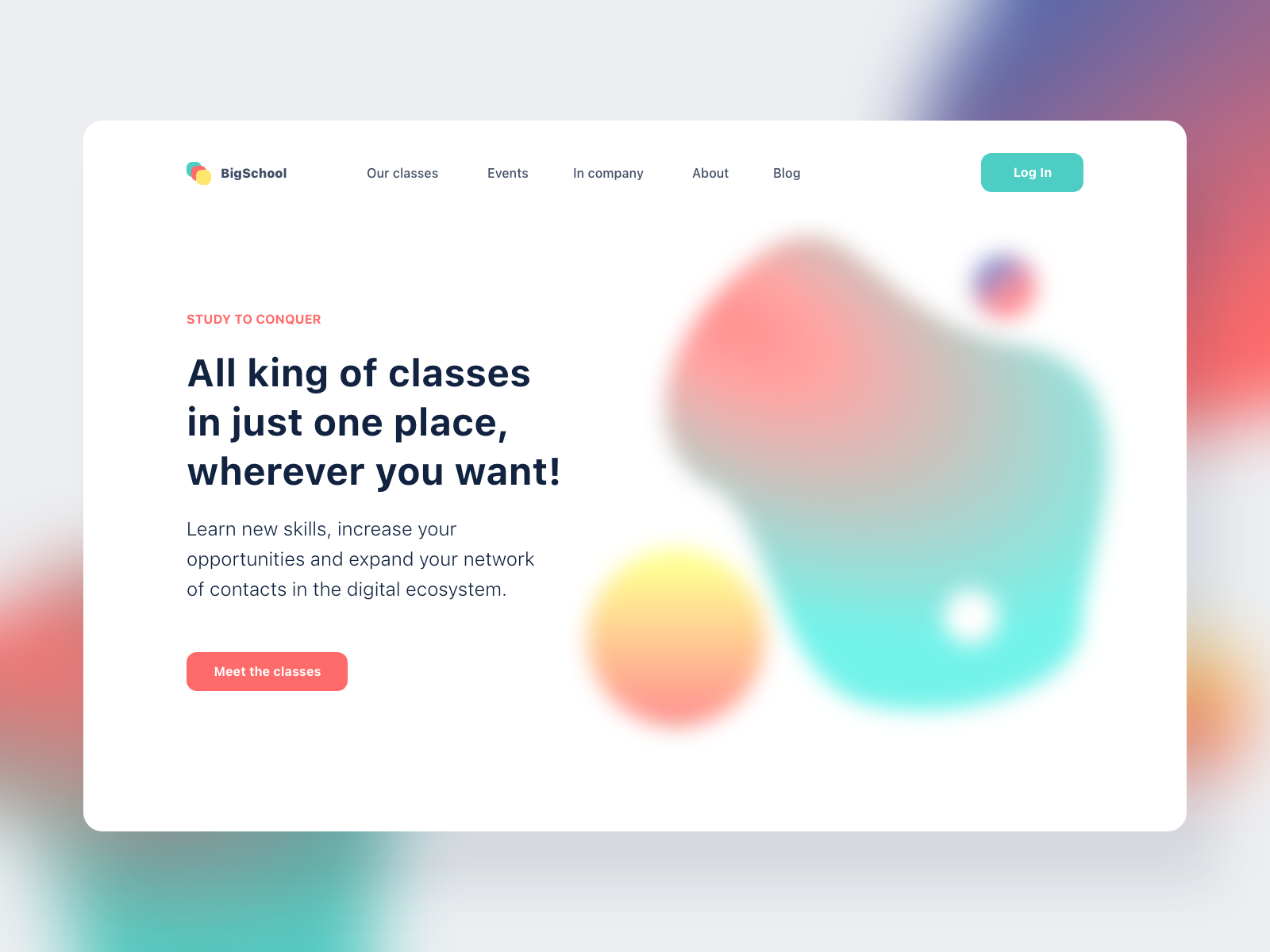 First page study design flat flat design illustrations ui ux website