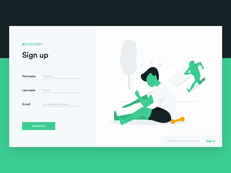 App illustrations website sign up illustrations flat app