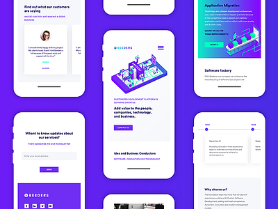 Beeders - Website Redesign app business flat illustration illustrations ui ux website