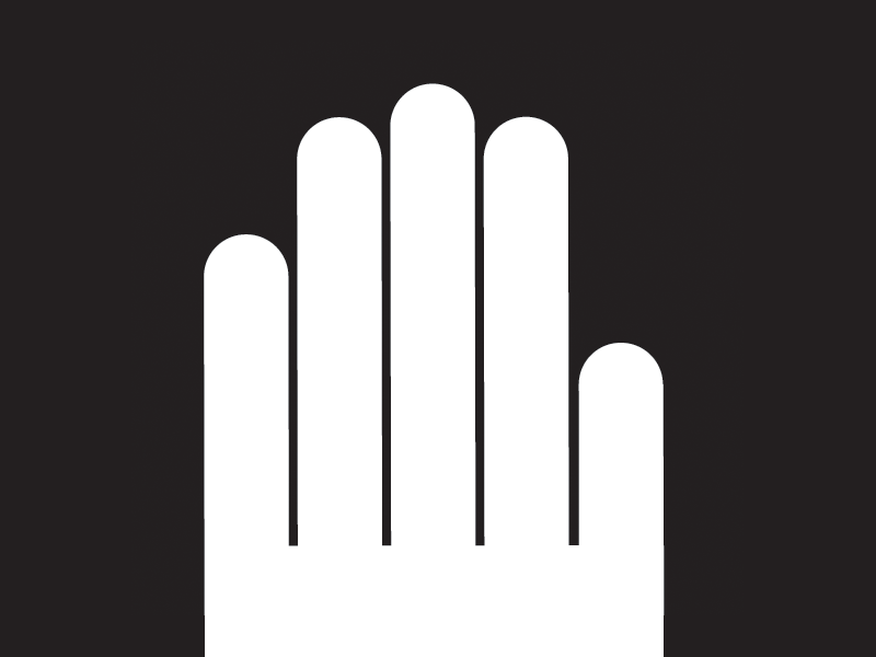 Put a ring on it black white figure ground minimalist wedding joining committing gif
