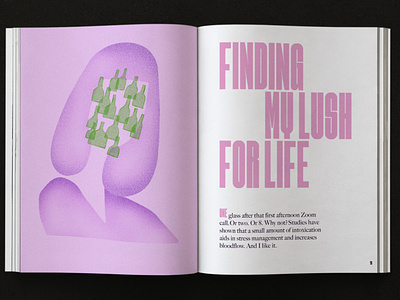 Lush Life Magazine Editorial Illustration
