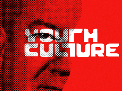 Experiment 1 dots future halftone lettering red type youth culture
