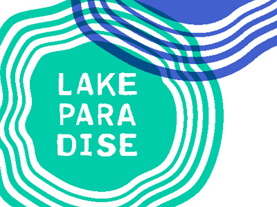 Lake Paradise Records lake stamp summer vibes