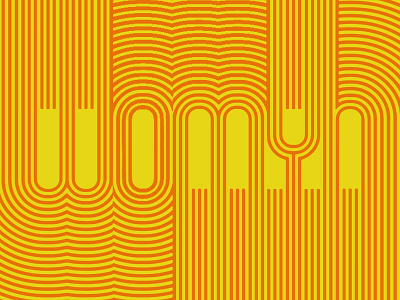 More Womyn, less Wyman 1960s geometric font mexico op art orange yellow