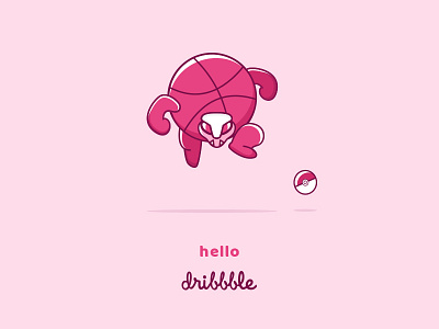 Hello Dribbble 2017 dribbble first shot gromulski hello hi illustration invite matt ui