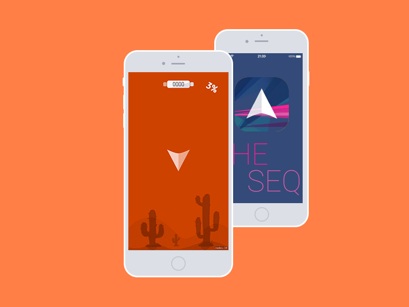 The Sequence app application flat game illustration ios photoshop ui xcode