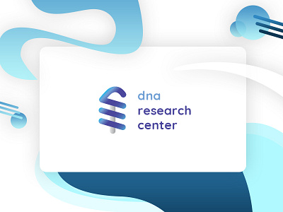 Dna Research Center Logo brand branding health illustrator logo medical sign