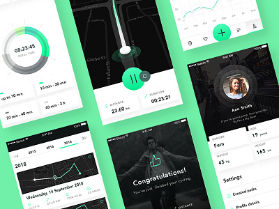 Bike App New Screens app bike bikeapp gromulski objectivity samiec sketch ui ux