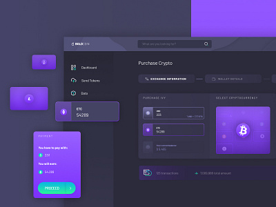 Purchase Crypto bitcoin cryptocurrencies cryptocurrency dashboards ethereum figma process purchase send sketch ui