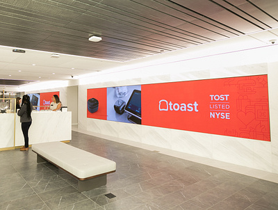 Toast NYSE Digital signage branding design digital billboard digital signage ipo nyse