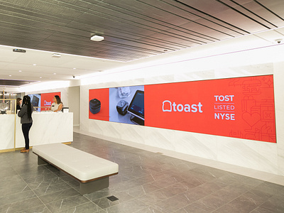 Toast NYSE Digital signage branding design digital billboard digital signage ipo nyse