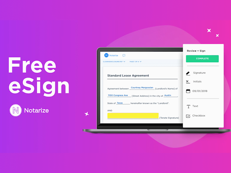 eSign for free with Notarize