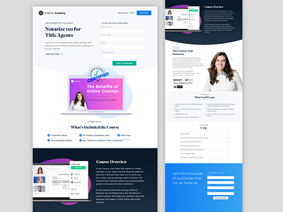 Notarize Academy Landing Page