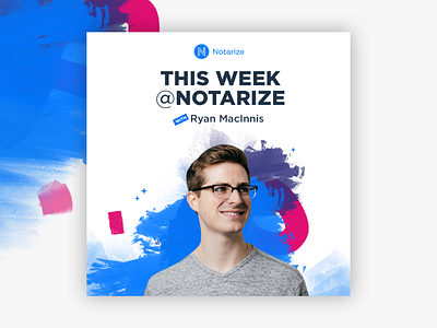 This Week at Notarize Podcast Artwork branding cover cover art cover design graphic design graphicdesign logodesign notarize podcast podcasting podcasts