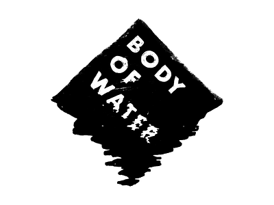 Body Of Water / band logo bandlogo blackandwhite futura ink logidesign