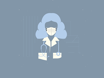 Health care is essential design doctor healthcare healthcare worker illustration mask nurse simple simplicity