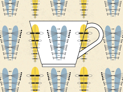 My cup of coffee coffee mid century pattern simplicity