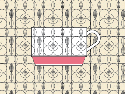 My cup of coffee coffee mid century pattern simplicity