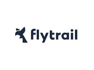 Flytrail Logo black brand branding clean design illustration logo minimal minimalistic typography ui ux vector