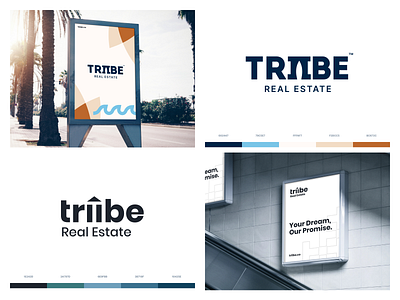 Triibe Real Estate book clean design estate icon landing mockup pattern real type typography web