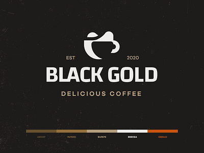 Black Gold app art clean coffee design flat icon iconography illustration layout minimal minimalistic type typography web website