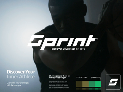 Sprint Branding app art clean design flat icon iconography illustration layout minimal minimalistic type typography web website