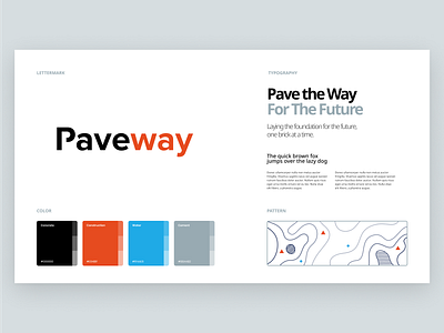 Paveway Branding app art clean design flat icon iconography illustration layout minimal minimalistic type typography web website