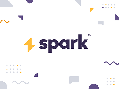 Spark Logo app art clean design flat icon iconography illustration layout minimal minimalistic pattern type typography web website