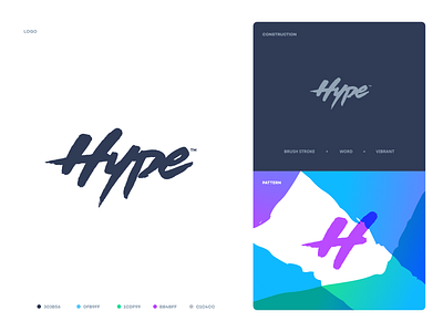 Hype app branding clean design flat logo minimal minimalistic typography web website