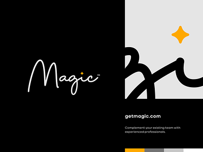 Magic branding clean design iconography illustration logo minimal minimalistic typography web website