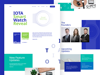 IOTA app branding clean design illustration minimal minimalistic typography web website