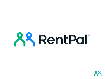 Rentpal clean design illustration logo minimal minimalistic