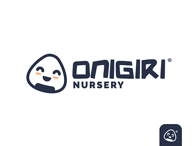 Onigiri brand branding clean cute design illustration landing logo minimalistic ui ux web white