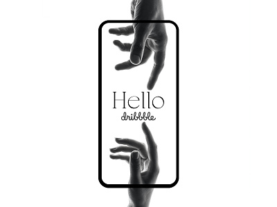 Hello Dribbble app debut shot design first shot hello dribble invite ui
