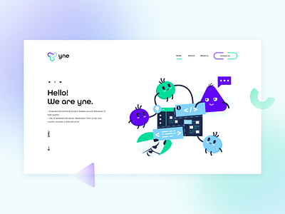 Website-Yne.no branding graphic design illus illustration ui